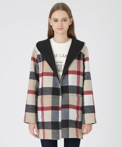 BLUE LABEL / BLACK LABEL CRESTBRIDGE / ブルーレーベル / ブラックレーベル・クレストブリッジ  その他アウター | クレストブリッジチェックリバーポリウールコーディガン | 詳細23