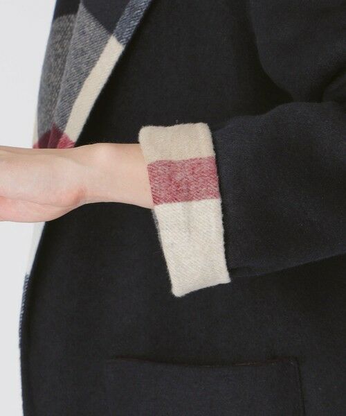 BLUE LABEL / BLACK LABEL CRESTBRIDGE / ブルーレーベル / ブラックレーベル・クレストブリッジ  その他アウター | クレストブリッジチェックリバーポリウールコーディガン | 詳細24