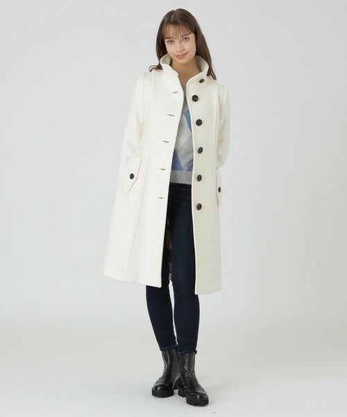 BLUE LABEL / BLACK LABEL CRESTBRIDGE / ブルーレーベル / ブラックレーベル・クレストブリッジ  その他アウター | ファインダブルビーバースタンドカラーコート | 詳細1