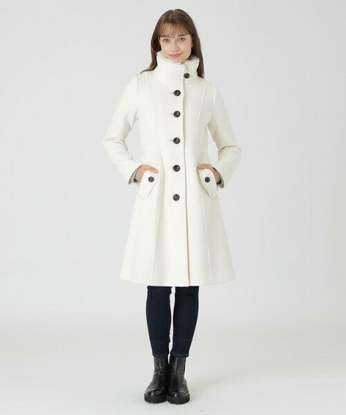 BLUE LABEL / BLACK LABEL CRESTBRIDGE / ブルーレーベル / ブラックレーベル・クレストブリッジ  その他アウター | ファインダブルビーバースタンドカラーコート | 詳細2