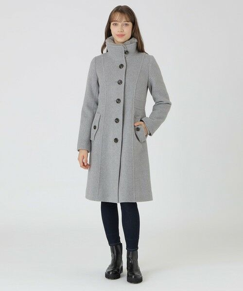 BLUE LABEL / BLACK LABEL CRESTBRIDGE / ブルーレーベル / ブラックレーベル・クレストブリッジ  その他アウター | ファインダブルビーバースタンドカラーコート | 詳細11