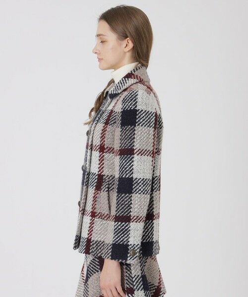BLUE LABEL / BLACK LABEL CRESTBRIDGE / ブルーレーベル / ブラックレーベル・クレストブリッジ  その他アウター | 【取扱店舗限定】クレストブリッジチェックロービングツイードジャケットコート | 詳細10