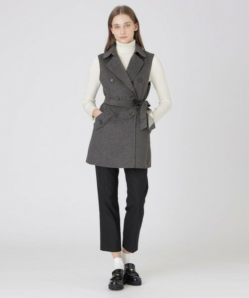 BLUE LABEL / BLACK LABEL CRESTBRIDGE / ブルーレーベル / ブラックレーベル・クレストブリッジ  その他アウター | クレストブリッジチェックリバーポリウールジレ | 詳細1