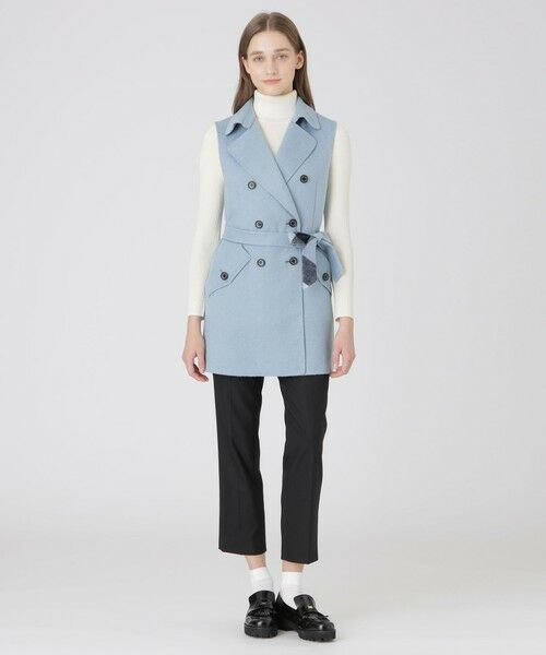 BLUE LABEL / BLACK LABEL CRESTBRIDGE / ブルーレーベル / ブラックレーベル・クレストブリッジ  その他アウター | クレストブリッジチェックリバーポリウールジレ | 詳細9