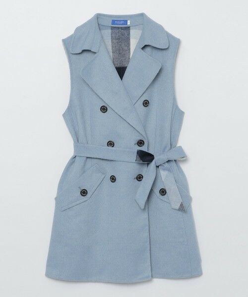 BLUE LABEL / BLACK LABEL CRESTBRIDGE / ブルーレーベル / ブラックレーベル・クレストブリッジ  その他アウター | クレストブリッジチェックリバーポリウールジレ | 詳細16