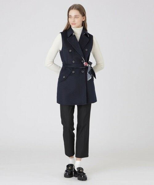 BLUE LABEL / BLACK LABEL CRESTBRIDGE / ブルーレーベル / ブラックレーベル・クレストブリッジ  その他アウター | クレストブリッジチェックリバーポリウールジレ | 詳細17