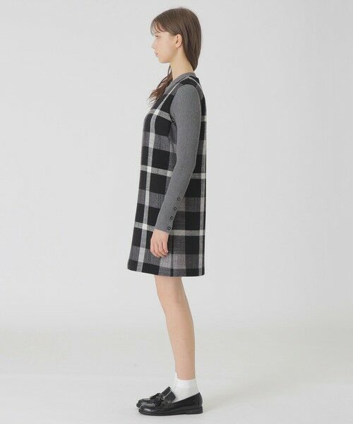 BLUE LABEL / BLACK LABEL CRESTBRIDGE / ブルーレーベル / ブラックレーベル・クレストブリッジ  ドレス | クレストブリッジチェックスラブプリペラミニドレス | 詳細1