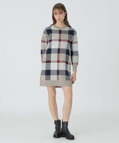 BLUE LABEL / BLACK LABEL CRESTBRIDGE / ブルーレーベル / ブラックレーベル・クレストブリッジ  ドレス | クレストブリッジチェックウーリージャカードドレス