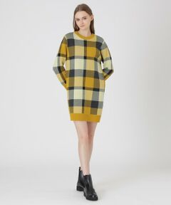 BLUE LABEL / BLACK LABEL CRESTBRIDGE / ブルーレーベル / ブラックレーベル・クレストブリッジ  ドレス | クレストブリッジチェックウーリージャカードドレス