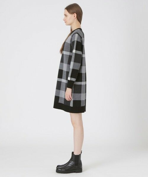 BLUE LABEL / BLACK LABEL CRESTBRIDGE / ブルーレーベル / ブラックレーベル・クレストブリッジ  ドレス | クレストブリッジチェックウーリージャカードドレス | 詳細1