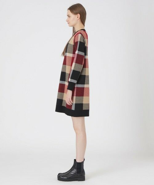 BLUE LABEL / BLACK LABEL CRESTBRIDGE / ブルーレーベル / ブラックレーベル・クレストブリッジ  ドレス | クレストブリッジチェックウーリージャカードドレス | 詳細4