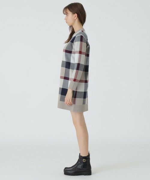 BLUE LABEL / BLACK LABEL CRESTBRIDGE / ブルーレーベル / ブラックレーベル・クレストブリッジ  ドレス | クレストブリッジチェックウーリージャカードドレス | 詳細7