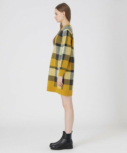 BLUE LABEL / BLACK LABEL CRESTBRIDGE / ブルーレーベル / ブラックレーベル・クレストブリッジ  ドレス | クレストブリッジチェックウーリージャカードドレス | 詳細10