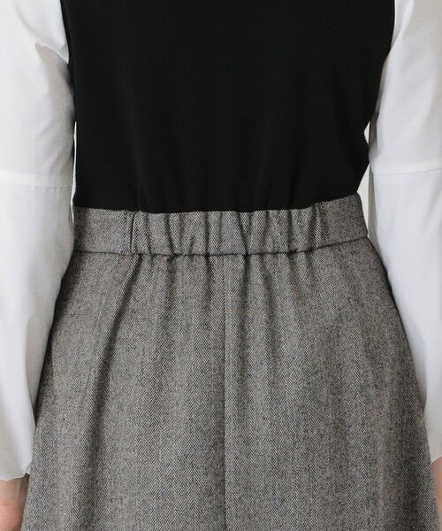 BLUE LABEL / BLACK LABEL CRESTBRIDGE / ブルーレーベル / ブラックレーベル・クレストブリッジ  ドレス | ツイードニットドッキングドレス | 詳細4