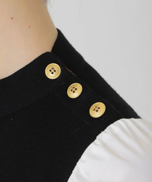 BLUE LABEL / BLACK LABEL CRESTBRIDGE / ブルーレーベル / ブラックレーベル・クレストブリッジ  ドレス | ツイードニットドッキングドレス | 詳細5