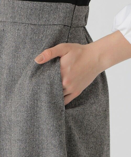 BLUE LABEL / BLACK LABEL CRESTBRIDGE / ブルーレーベル / ブラックレーベル・クレストブリッジ  ドレス | ツイードニットドッキングドレス | 詳細6