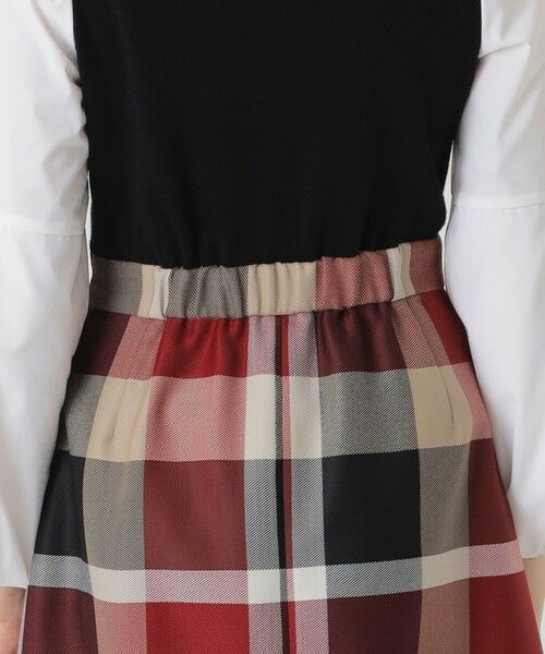 BLUE LABEL / BLACK LABEL CRESTBRIDGE / ブルーレーベル / ブラックレーベル・クレストブリッジ  ドレス | ツイードニットドッキングドレス | 詳細11