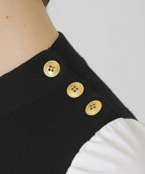 BLUE LABEL / BLACK LABEL CRESTBRIDGE / ブルーレーベル / ブラックレーベル・クレストブリッジ  ドレス | ツイードニットドッキングドレス | 詳細12