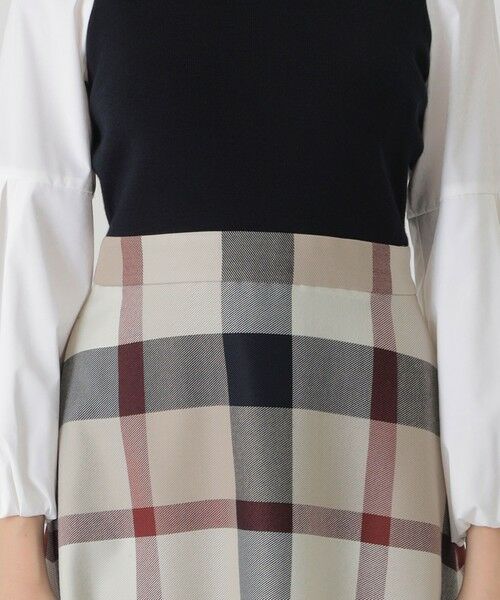 BLUE LABEL / BLACK LABEL CRESTBRIDGE / ブルーレーベル / ブラックレーベル・クレストブリッジ  ドレス | ツイードニットドッキングドレス | 詳細17