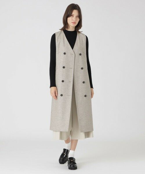 BLUE LABEL / BLACK LABEL CRESTBRIDGE / ブルーレーベル / ブラックレーベル・クレストブリッジ ドレス | ツイードジャンパードレス(ベージュ3)