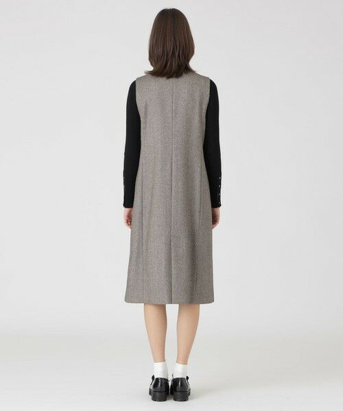 BLUE LABEL / BLACK LABEL CRESTBRIDGE / ブルーレーベル / ブラックレーベル・クレストブリッジ ドレス | ツイードジャンパードレス | 詳細10