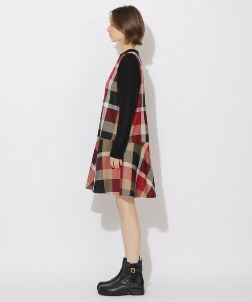 BLUE LABEL / BLACK LABEL CRESTBRIDGE / ブルーレーベル / ブラックレーベル・クレストブリッジ  ドレス | 【限定カラーあり】クレストブリッジチェックサキソニードッキングドレス | 詳細1