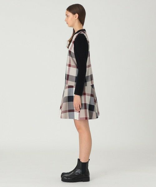 BLUE LABEL / BLACK LABEL CRESTBRIDGE / ブルーレーベル / ブラックレーベル・クレストブリッジ  ドレス | 【限定カラーあり】クレストブリッジチェックサキソニードッキングドレス | 詳細4