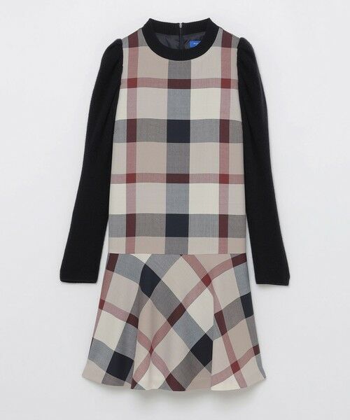 BLUE LABEL / BLACK LABEL CRESTBRIDGE / ブルーレーベル / ブラックレーベル・クレストブリッジ  ドレス | 【限定カラーあり】クレストブリッジチェックサキソニードッキングドレス | 詳細6