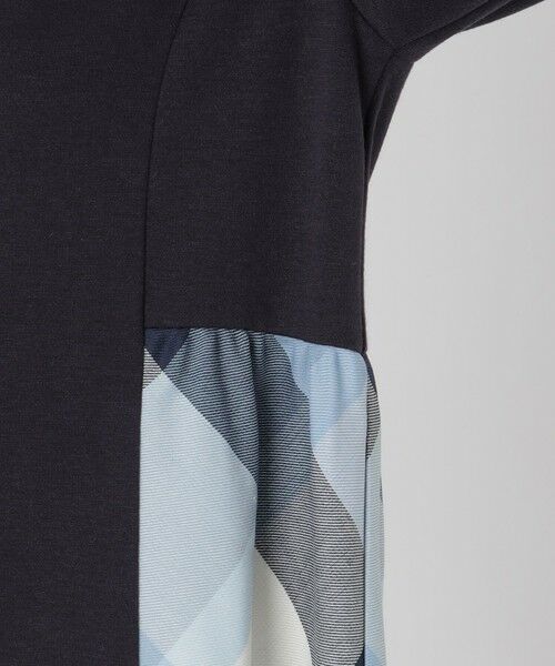 BLUE LABEL / BLACK LABEL CRESTBRIDGE / ブルーレーベル / ブラックレーベル・クレストブリッジ ドレス | ウールミックスポンチパーシャルチェックドレス | 詳細7