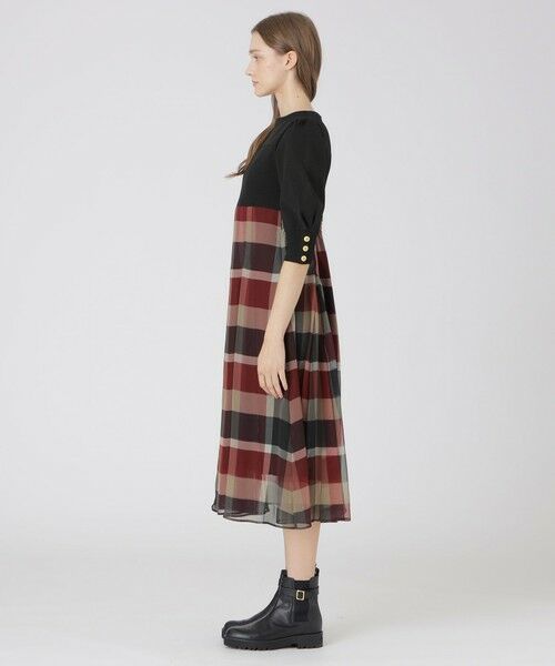 BLUE LABEL / BLACK LABEL CRESTBRIDGE / ブルーレーベル / ブラックレーベル・クレストブリッジ  ドレス | シフォンコンビドレス | 詳細1