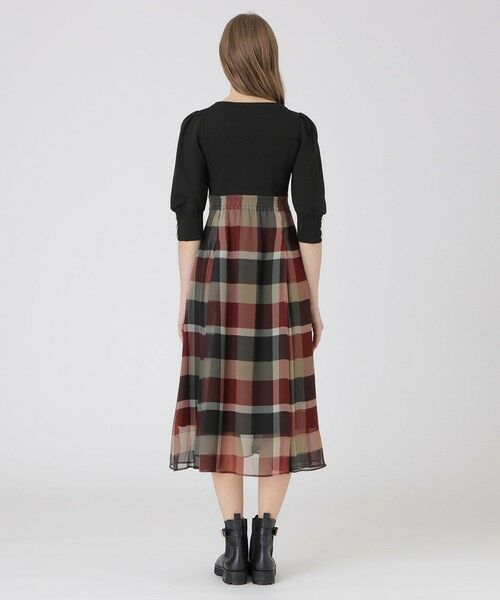 BLUE LABEL / BLACK LABEL CRESTBRIDGE / ブルーレーベル / ブラックレーベル・クレストブリッジ  ドレス | シフォンコンビドレス | 詳細2