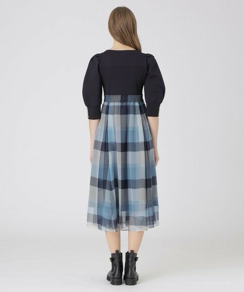 BLUE LABEL / BLACK LABEL CRESTBRIDGE / ブルーレーベル / ブラックレーベル・クレストブリッジ  ドレス | シフォンコンビドレス | 詳細8