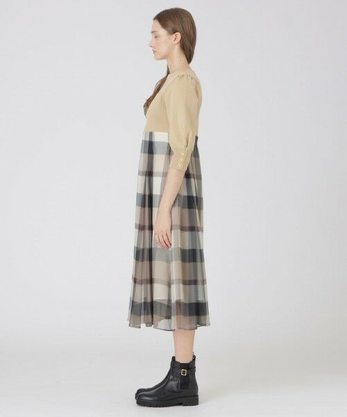 BLUE LABEL / BLACK LABEL CRESTBRIDGE / ブルーレーベル / ブラックレーベル・クレストブリッジ  ドレス | シフォンコンビドレス | 詳細13