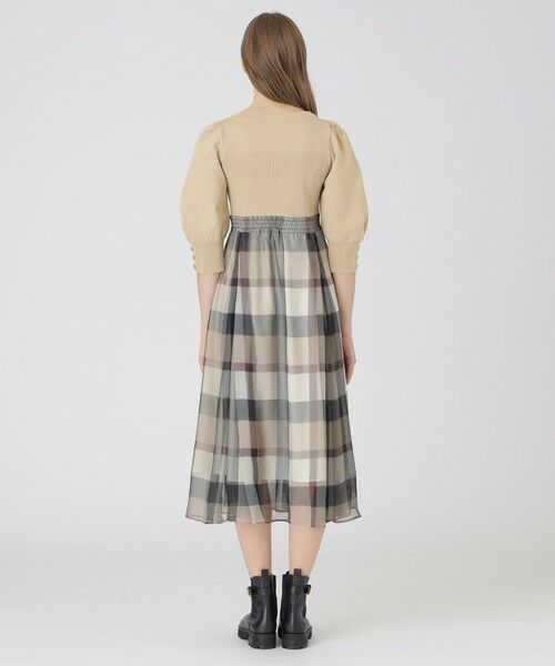 BLUE LABEL / BLACK LABEL CRESTBRIDGE / ブルーレーベル / ブラックレーベル・クレストブリッジ  ドレス | シフォンコンビドレス | 詳細14