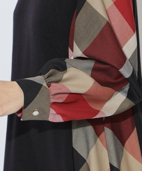 BLUE LABEL / BLACK LABEL CRESTBRIDGE / ブルーレーベル / ブラックレーベル・クレストブリッジ ドレス | 【WEB限定】ウールミックスストレッチポンチパーシャルチェックドレス | 詳細3