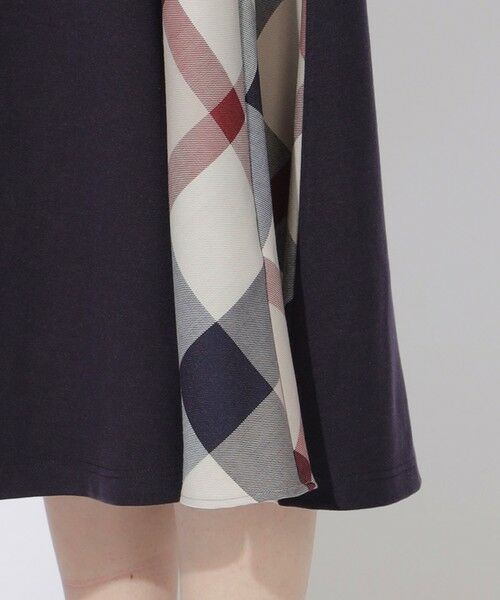 BLUE LABEL / BLACK LABEL CRESTBRIDGE / ブルーレーベル / ブラックレーベル・クレストブリッジ ドレス | 【WEB限定】ウールミックスストレッチポンチパーシャルチェックドレス | 詳細10