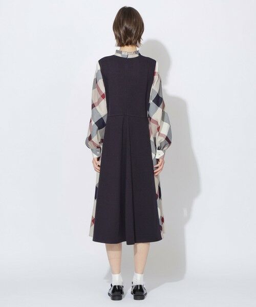 BLUE LABEL / BLACK LABEL CRESTBRIDGE / ブルーレーベル / ブラックレーベル・クレストブリッジ ドレス | 【WEB限定】ウールミックスストレッチポンチパーシャルチェックドレス | 詳細8
