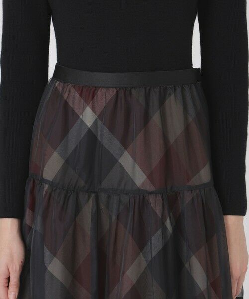 BLUE LABEL / BLACK LABEL CRESTBRIDGE / ブルーレーベル / ブラックレーベル・クレストブリッジ  ドレス | 【取扱店舗限定】クレストブリッジチェックサキソニーニットドッキングドレス | 詳細4