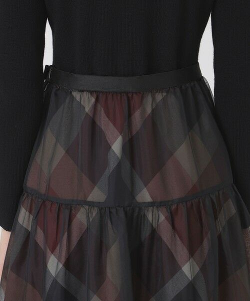 BLUE LABEL / BLACK LABEL CRESTBRIDGE / ブルーレーベル / ブラックレーベル・クレストブリッジ  ドレス | 【取扱店舗限定】クレストブリッジチェックサキソニーニットドッキングドレス | 詳細5