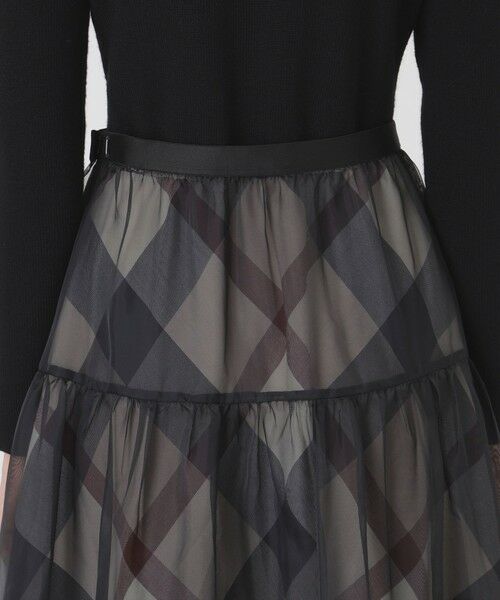 BLUE LABEL / BLACK LABEL CRESTBRIDGE / ブルーレーベル / ブラックレーベル・クレストブリッジ  ドレス | 【取扱店舗限定】クレストブリッジチェックサキソニーニットドッキングドレス | 詳細11