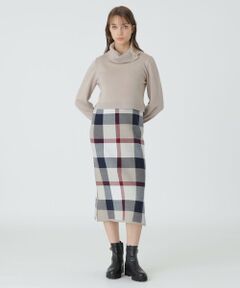 BLUE LABEL / BLACK LABEL CRESTBRIDGE / ブルーレーベル / ブラックレーベル・クレストブリッジ  ドレス | 【原宿店限定】クレストブリッジチェックウーリージャカードセットドレス