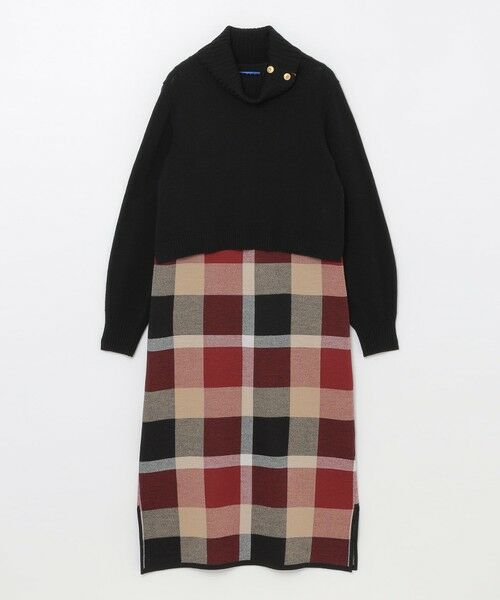 BLUE LABEL / BLACK LABEL CRESTBRIDGE / ブルーレーベル / ブラックレーベル・クレストブリッジ  ドレス | 【原宿店限定】クレストブリッジチェックウーリージャカードセットドレス | 詳細10