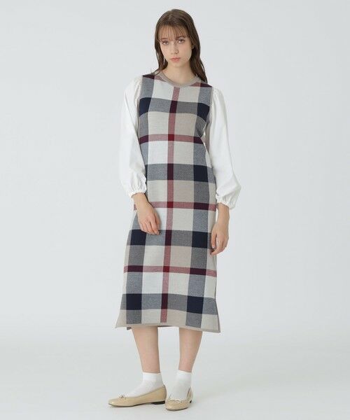 BLUE LABEL / BLACK LABEL CRESTBRIDGE / ブルーレーベル / ブラックレーベル・クレストブリッジ  ドレス | 【原宿店限定】クレストブリッジチェックウーリージャカードセットドレス | 詳細11