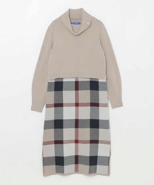 BLUE LABEL / BLACK LABEL CRESTBRIDGE / ブルーレーベル / ブラックレーベル・クレストブリッジ  ドレス | 【原宿店限定】クレストブリッジチェックウーリージャカードセットドレス | 詳細20