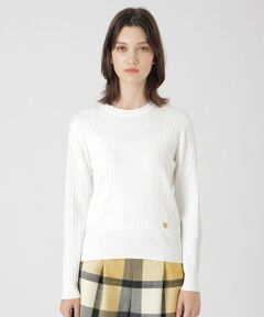 BLUE LABEL / BLACK LABEL CRESTBRIDGE / ブルーレーベル / ブラックレーベル・クレストブリッジ  ニット・セーター | レーヨンストレッチケーブルニット