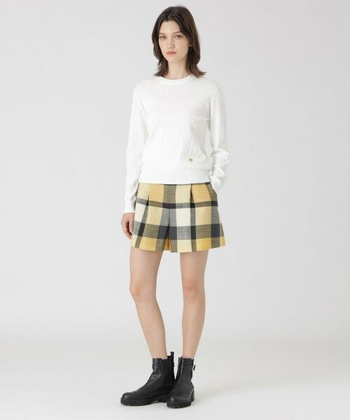 BLUE LABEL / BLACK LABEL CRESTBRIDGE / ブルーレーベル / ブラックレーベル・クレストブリッジ  ニット・セーター | レーヨンストレッチケーブルニット | 詳細1