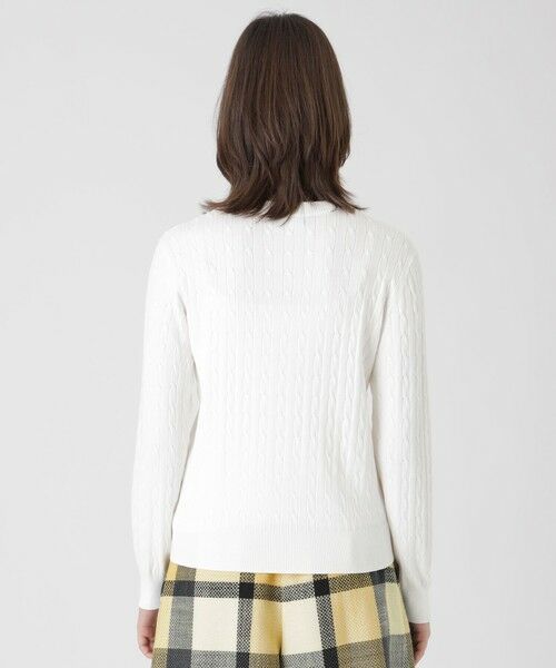 BLUE LABEL / BLACK LABEL CRESTBRIDGE / ブルーレーベル / ブラックレーベル・クレストブリッジ  ニット・セーター | レーヨンストレッチケーブルニット | 詳細3