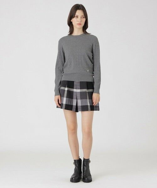 BLUE LABEL / BLACK LABEL CRESTBRIDGE / ブルーレーベル / ブラックレーベル・クレストブリッジ  ニット・セーター | レーヨンストレッチケーブルニット | 詳細6