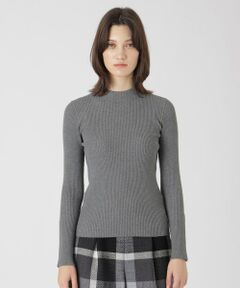 ✨未使用級✨バーバリーブルーレーベル リブニット ハイネック 肩チェック ウール 手洗い可能】キャッシュウール ハイネックニットプルオーバー