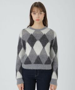 BLUE LABEL / BLACK LABEL CRESTBRIDGE / ブルーレーベル / ブラックレーベル・クレストブリッジ  ニット・セーター | ヘアリーアーガイルニット